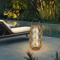 WINTHROP WOVEN SOLAR FLOOR LANTERN