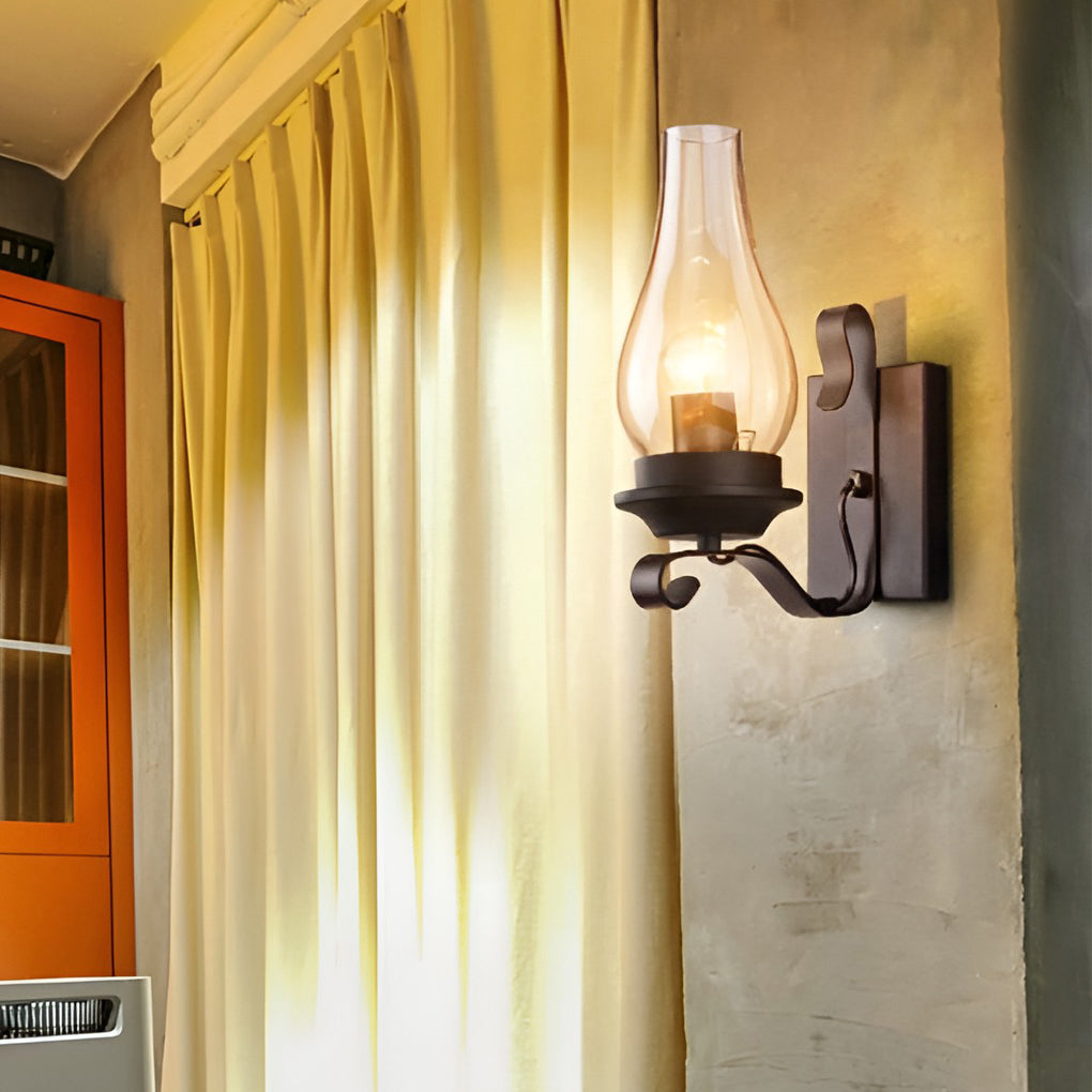 WHITBY GLASS BELL WALL SCONCE