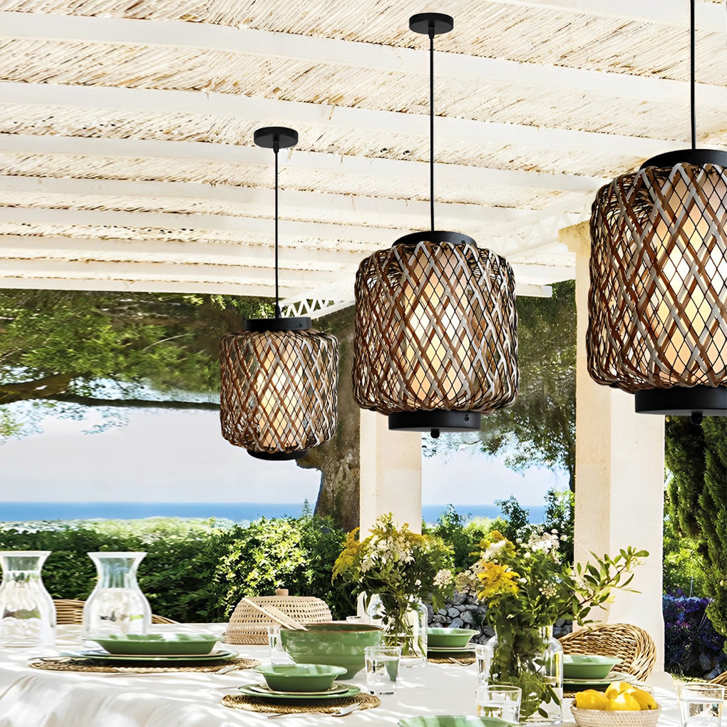 WINTHROP WOVEN OUTDOOR CEILING PENDANT LIGHT