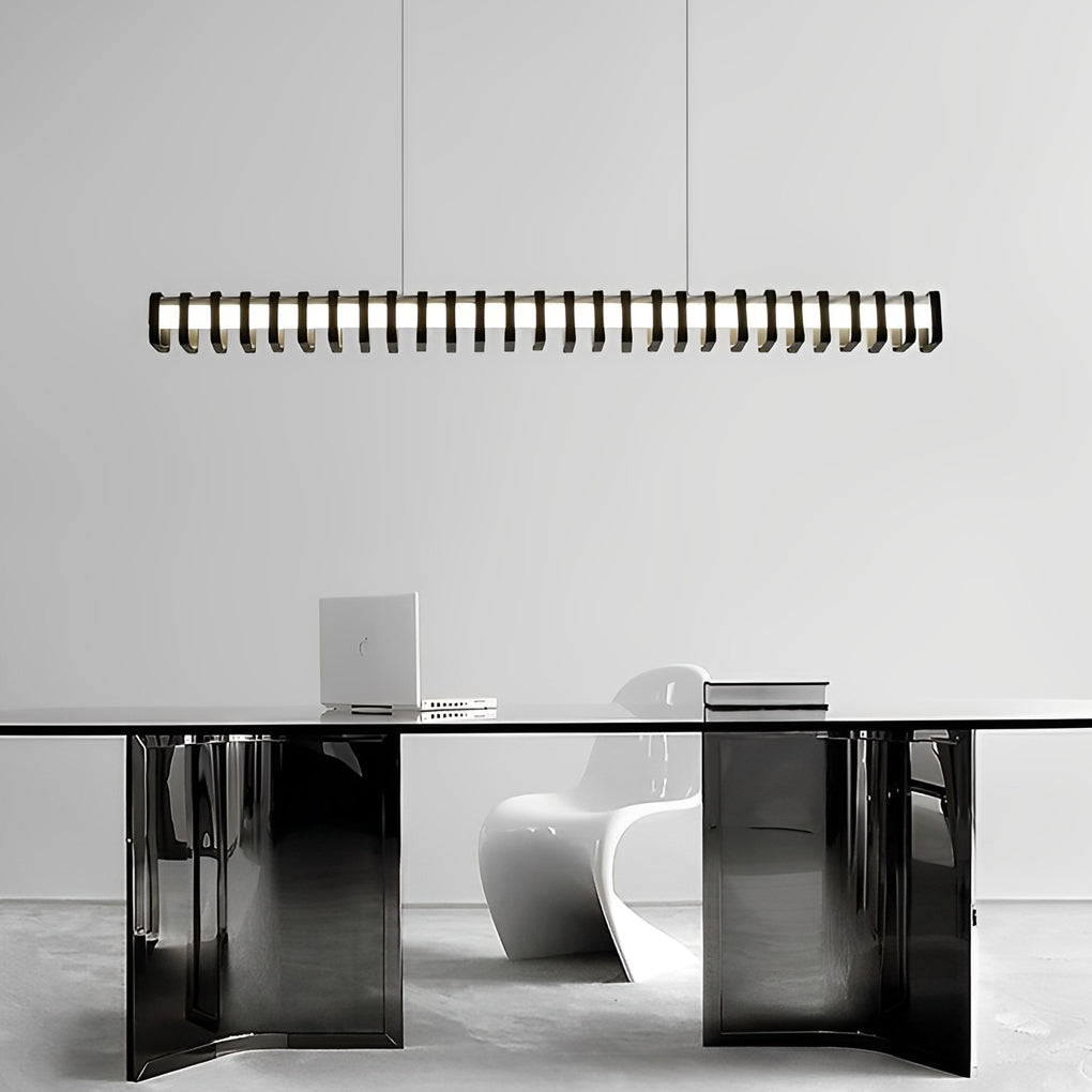 FENWICK MODERN DIMMABLE SQUARE CHANDELIER