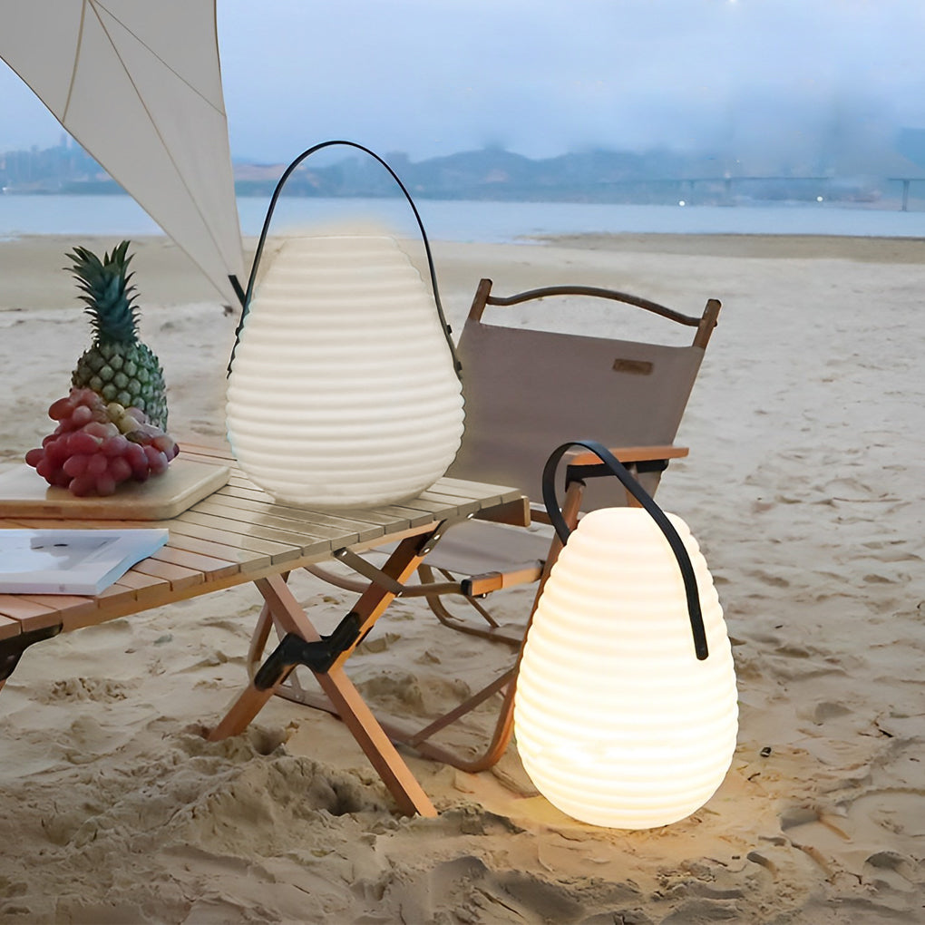 1. **WILLOUGHBY RAINSHIELD CIRCULAR LANTERN**  
   A robust, rechargeable outdoor lantern designed for adverse weather, featuring a round shape and LED timing functionality.

2. **KENSINGTON GLOW PORTABLE LANTERN**  
   A sleek, USB-rechargeable lantern t
