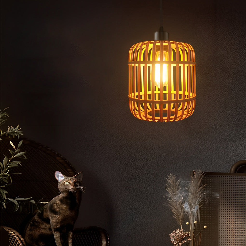 ALDERSON WOVEN RATTAN GLOBE PENDANT LIGHT