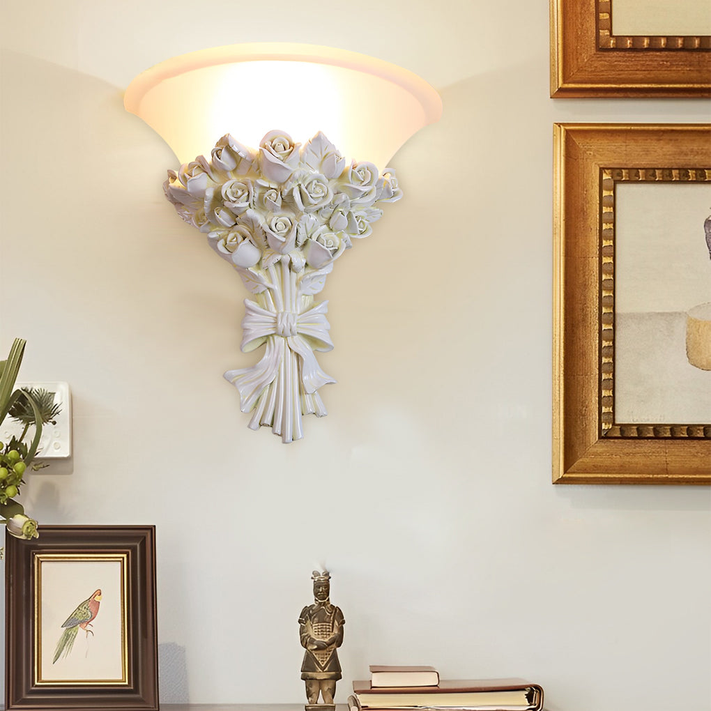 WINTHORPE VINTAGE ROSE EMBELLISHED WALL LANTERN