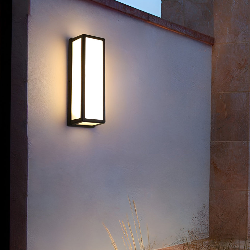 RAVENWOOD RECTANGULAR MOTION-ACTIVATED LED WALL LANTERN