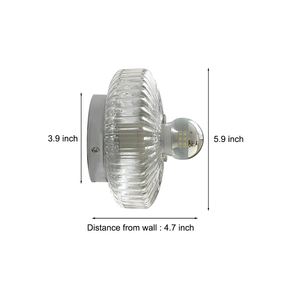 WINCHESTER CRYSTAL DISC WALL SCONCE