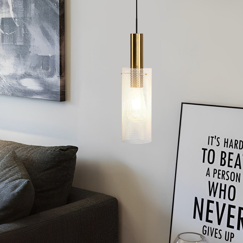 WINTHROP CYLINDRICAL IRON PENDANT LAMP