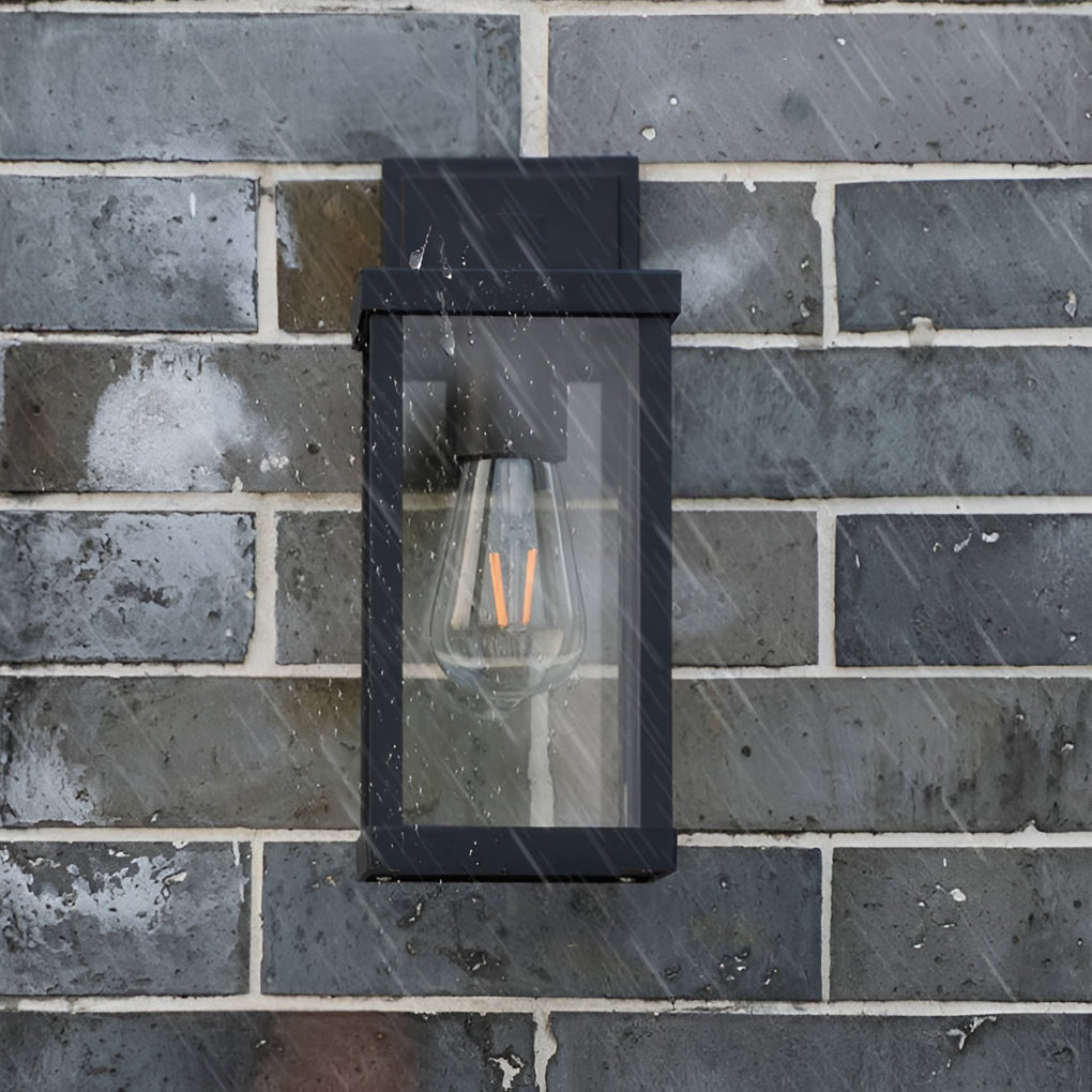 RAVENWOOD RECTANGULAR GLASS OUTDOOR APPLIQUE LIGHTING