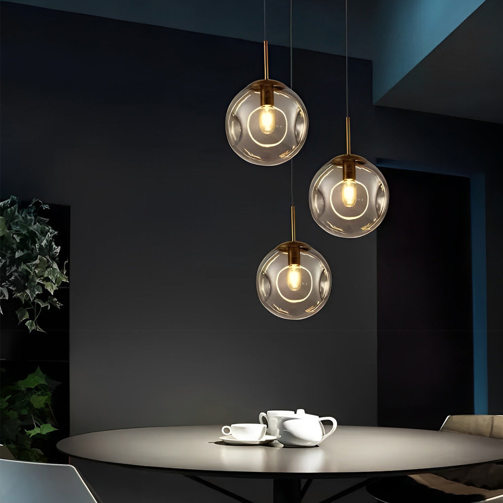 WINTHORPE MINIATURE GLASS ORB CHANDELIER