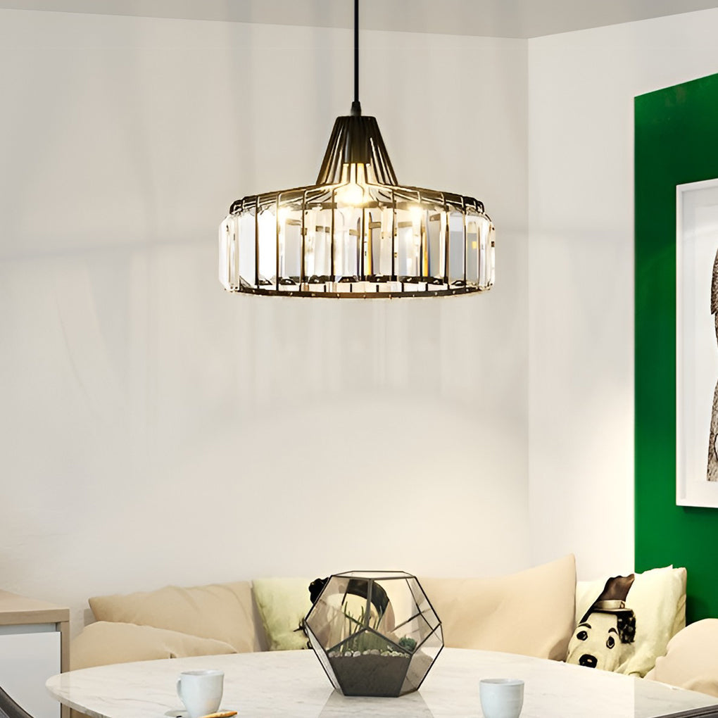 RIVINGTON DRUM CRYSTAL HANGING LUMINAIRE