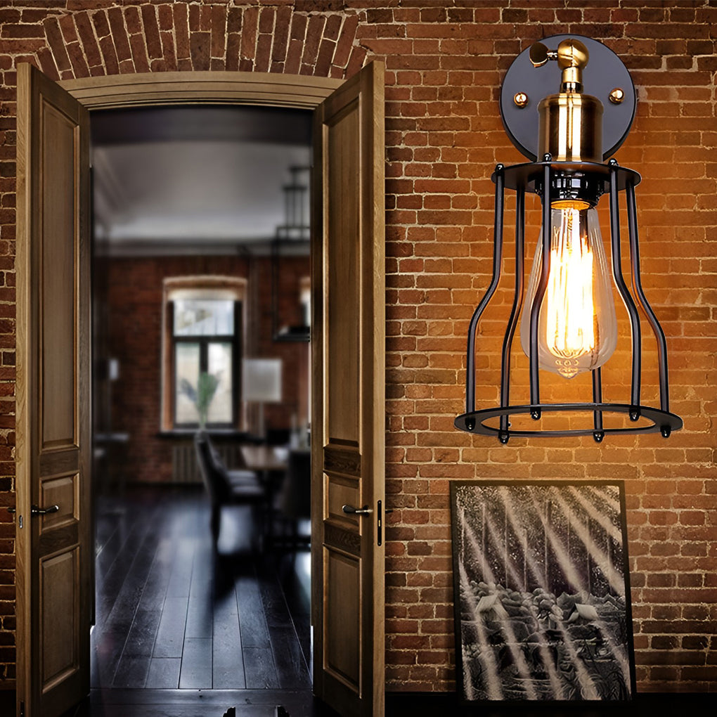 WINTHORPE ADJUSTABLE INDUSTRIAL WALL LANTERN