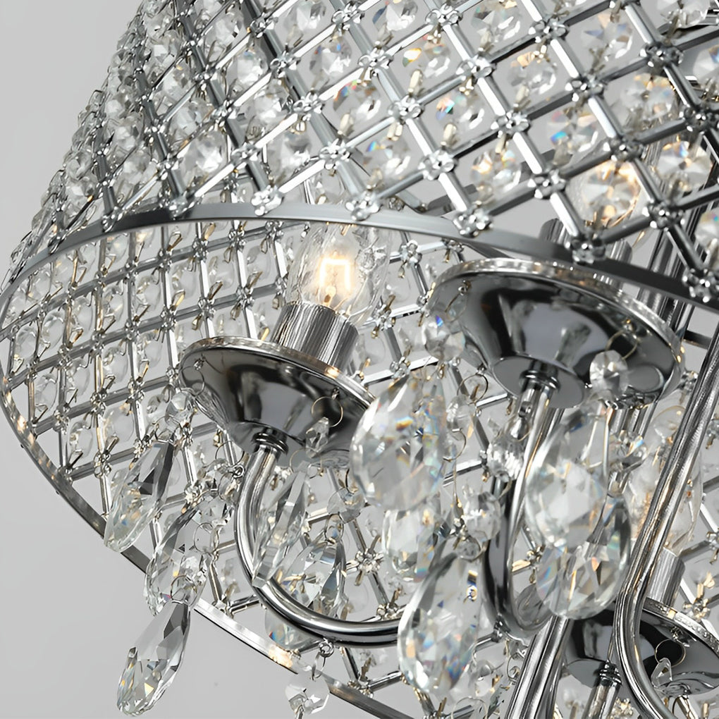 WINTHROP IRON ORB CRYSTAL HANGING LANTERN