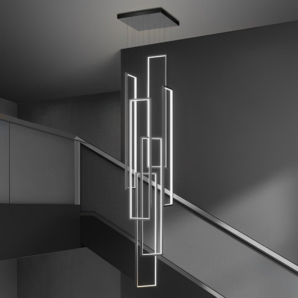 WINDSOR RECTANGULAR ALUMINUM LED STAIRWAY LANTERN