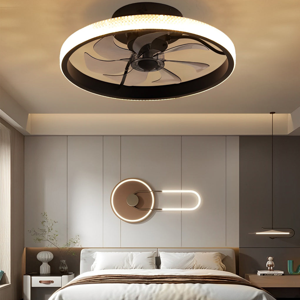 WINDSOR WHISPER MODERN BLADELESS CEILING FAN WITH REMOTE CONTROL