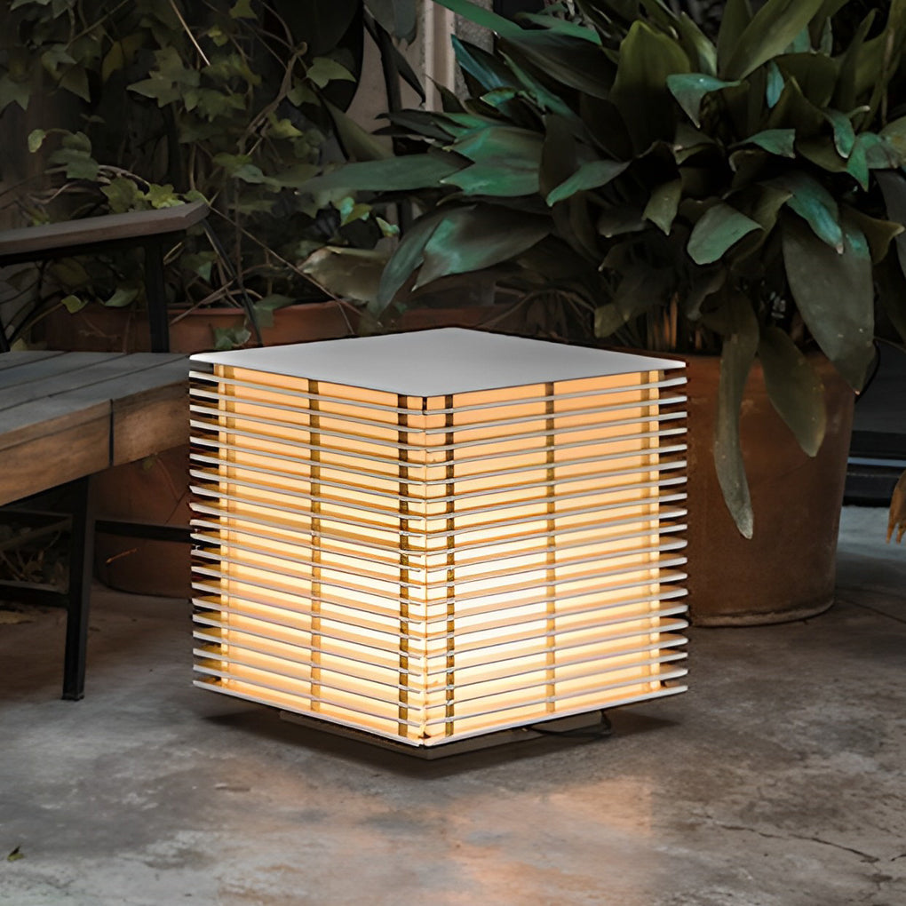 WINTERBOURNE SQUARE GRID OUTDOOR LANTERN WITH IP65 WATERPROOFING