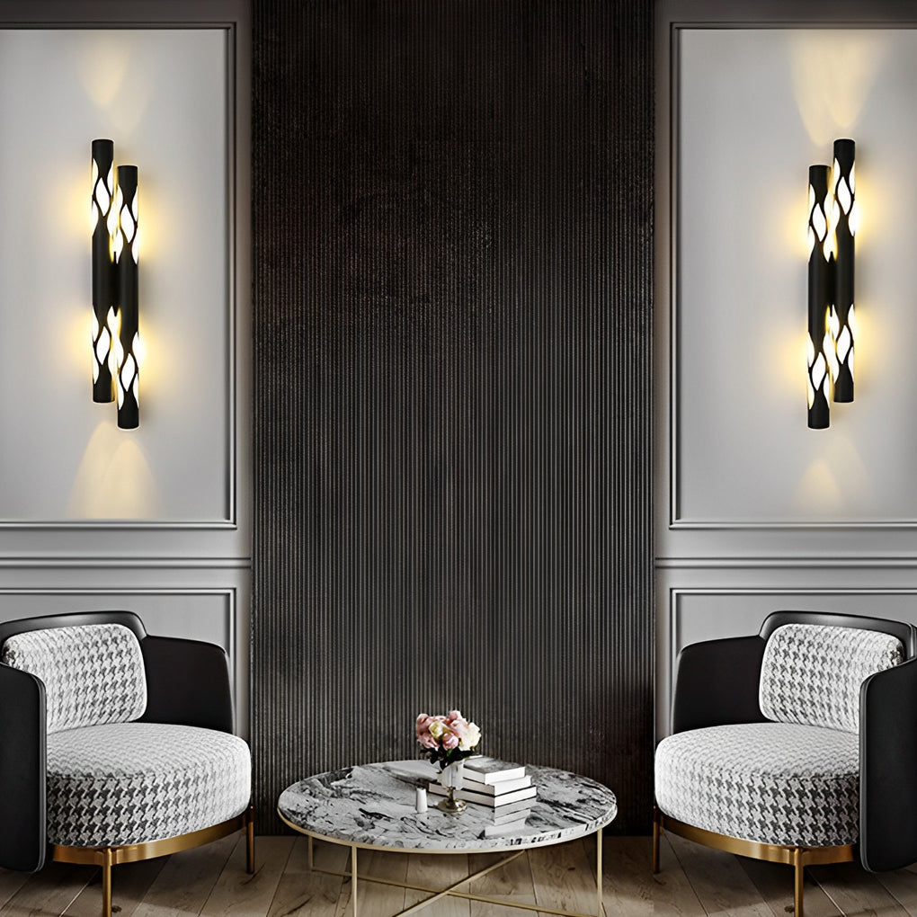 FARROW FLAME-WASHED LED WALL LANTERN