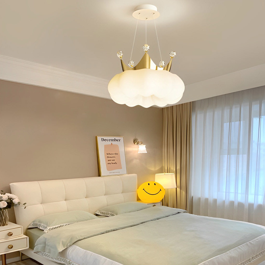 FENWICK CLOUD CRYSTAL LED CHANDELIER WITH DIMMABLE TRIPLE LIGHTING
