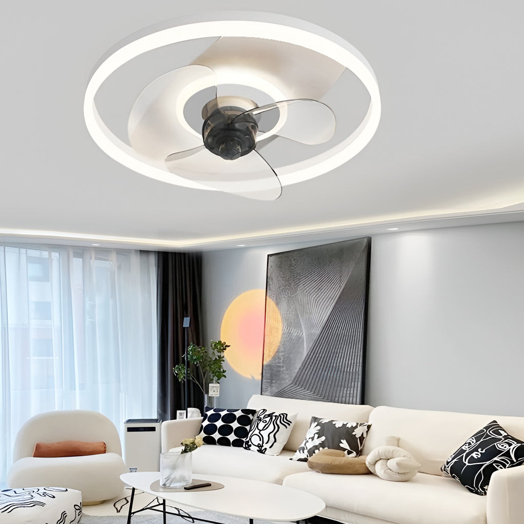 WINDSOR CIRCULAR 3-TIER DIMMABLE CEILING FAN LIGHT WITH REMOTE CONTROL
