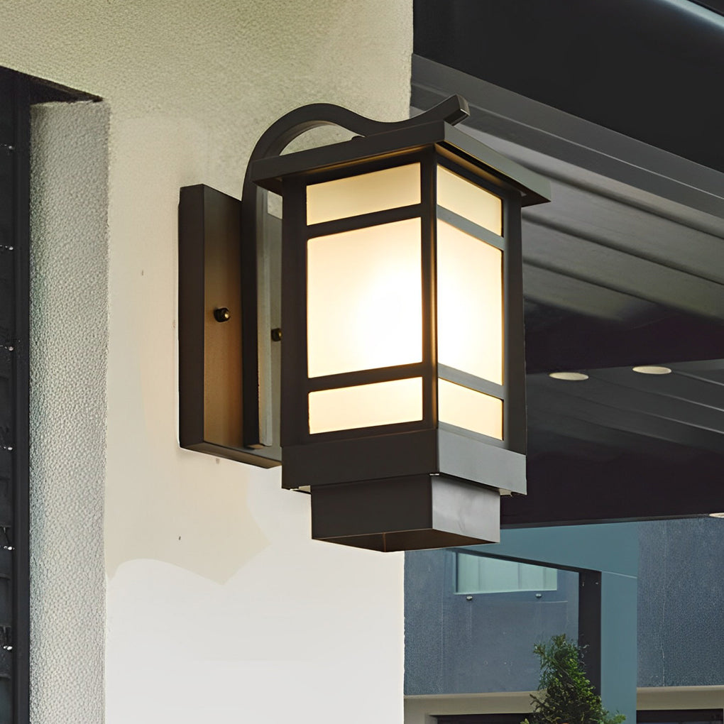 RAVENSDALE MATTE BLACK OUTDOOR LED WALL SCONCE WITH WATERPROOF GLASS