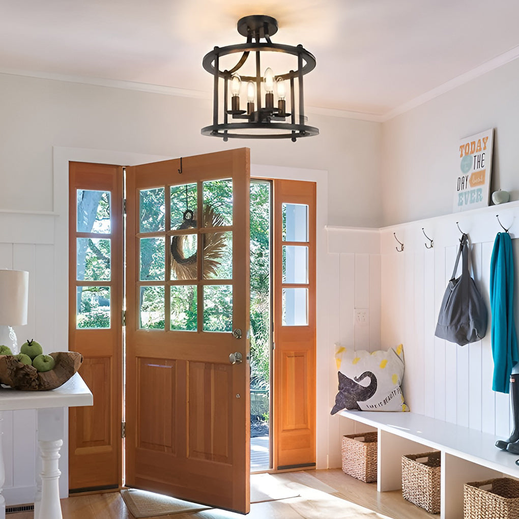 WHITBY INDUSTRIAL METAL PENDANT LANTERN