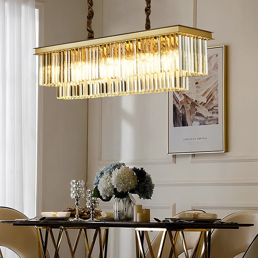 WINTHORPE CRYSTAL LAYERED GLOBE CHANDELIER