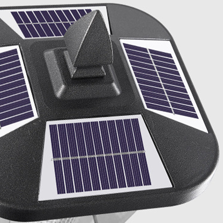 WINDSOR GARDEN SOLAR COLUMN LIGHTS - WATER-RESISTANT LED POST CAP ILLUMINATORS