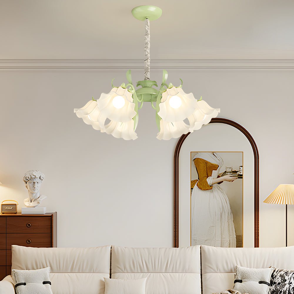 BELLEFONTE FLORAL TRIO DIMMER CHANDELIER
