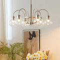 WINTERBOURNE NICKEL-FINISH SIX-BULB GLOBE CHANDELIER