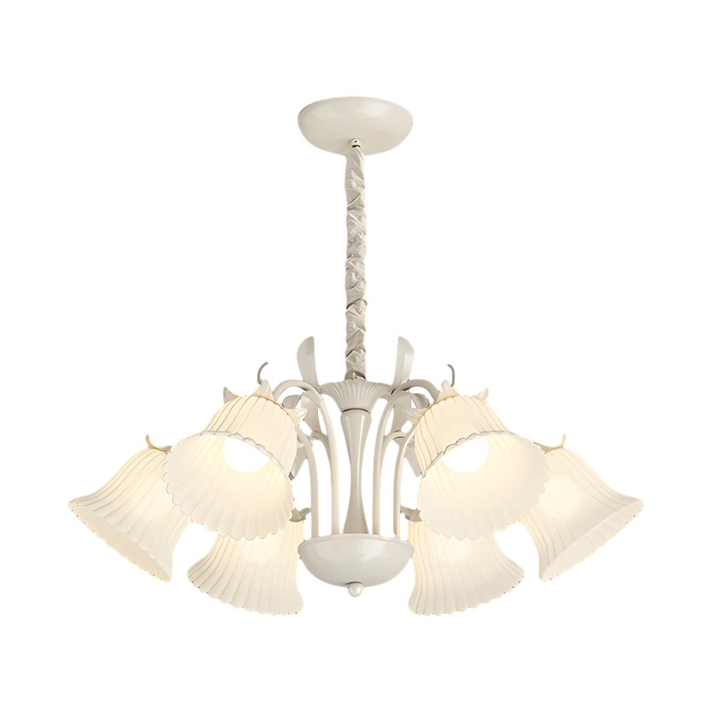 ALDERSON 6-BULB FLORAL DUSK CHANDELIER WITH DIMMING OPTIONS