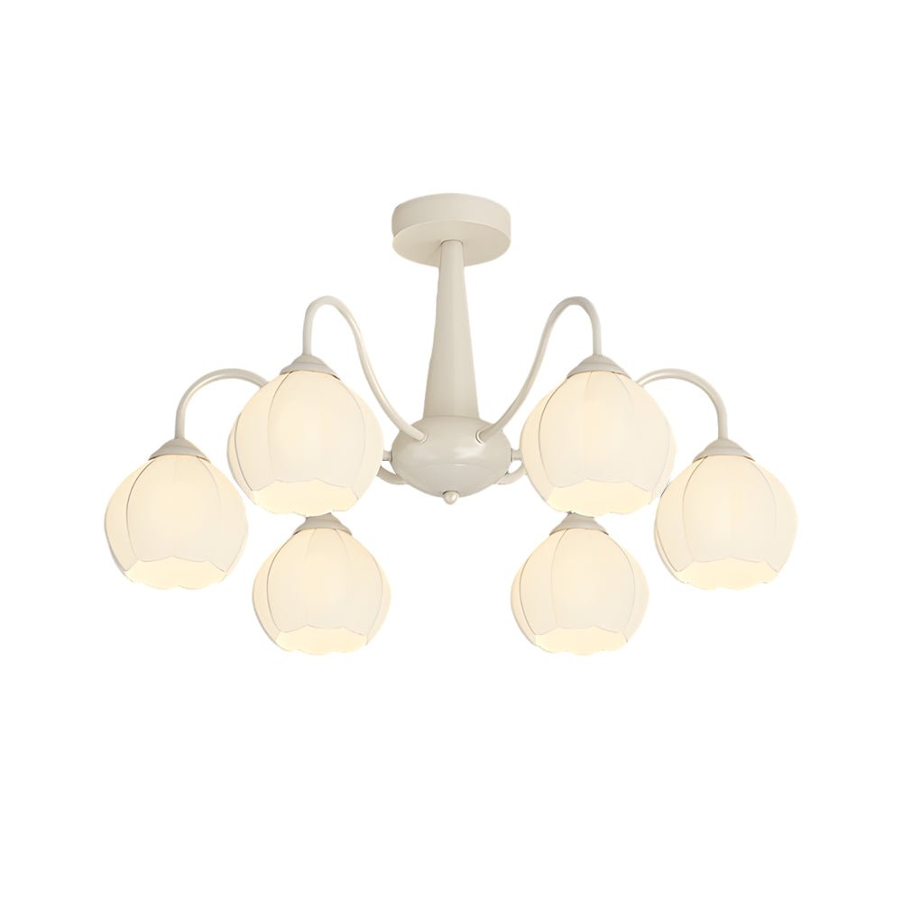 FLORENTINE TRIO DIMMER CHANDELIER WITH BLOOMING ORCHID DESIGN