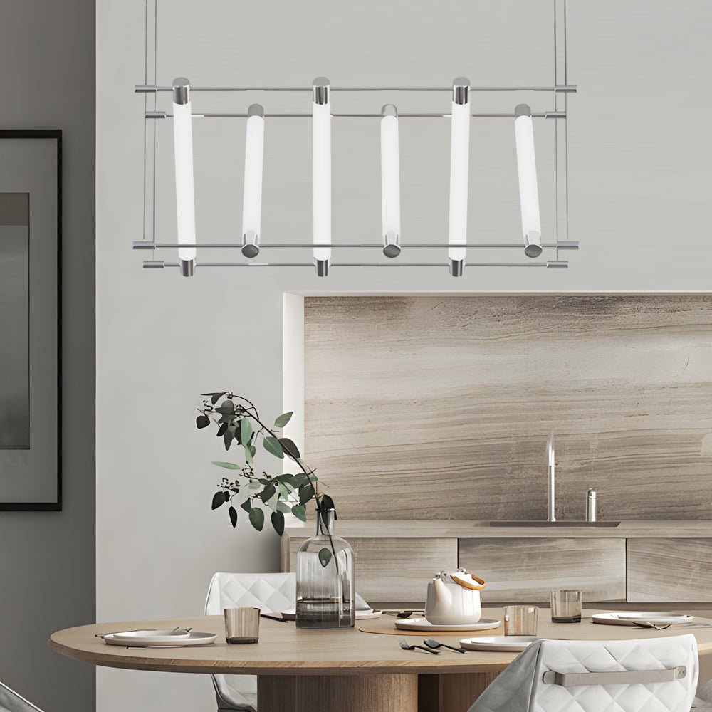 WINSLOW ACRYLIC TUBE MODERNIST ISLAND LIGHTING FIXTURE"
2. "TAVISTOCK GEOMETRIC TUBE LED HANGING LANTERN"
3. "FENWICK ILLUMINATED TUBE PENDANT FOR KITCHEN ISLAND"
4. "LARCHMONT CONTEMPORARY TUBE LED SUSPENDED LIGHT"
5. "BROMLEY ARTISAN TUBE PENDANT LIGHTI