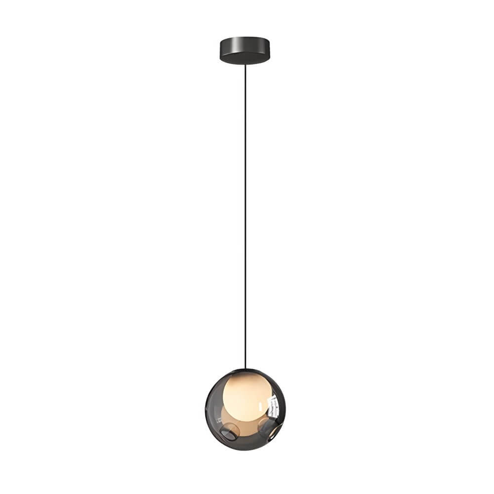 WINTHROP 6.3-INCH BUBBLE GLASS HANGING LANTERN