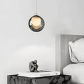 WINTHROP 6.3-INCH BUBBLE GLASS HANGING LANTERN