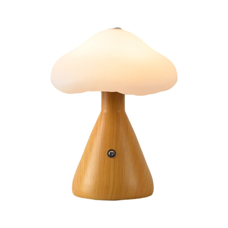 WINTHORPE METALLIC MUSHROOM-FORM LED TABLE LAMP