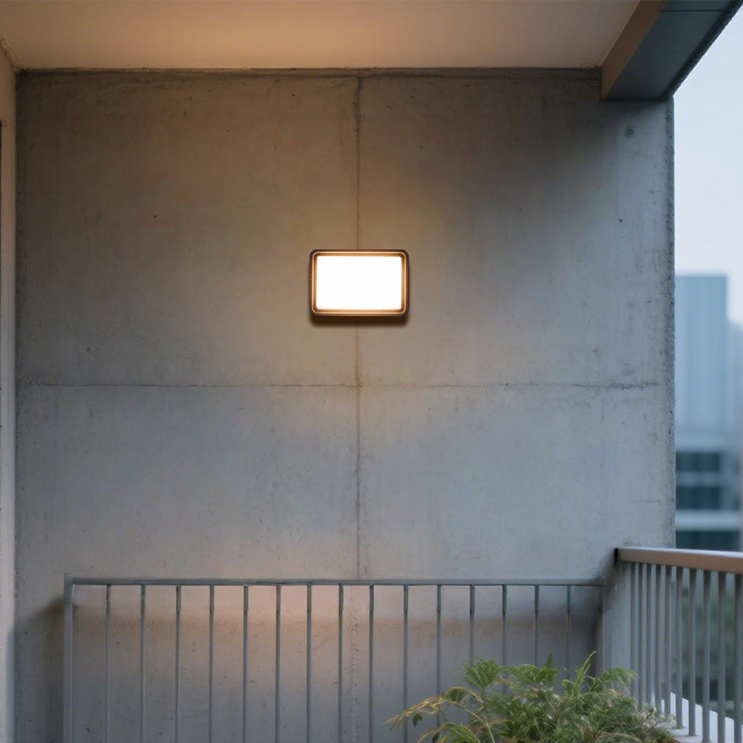FENWICK SQUARE LED OUTDOOR LANTERN, WEATHER-RESISTANT AMBIENCE LIGHT