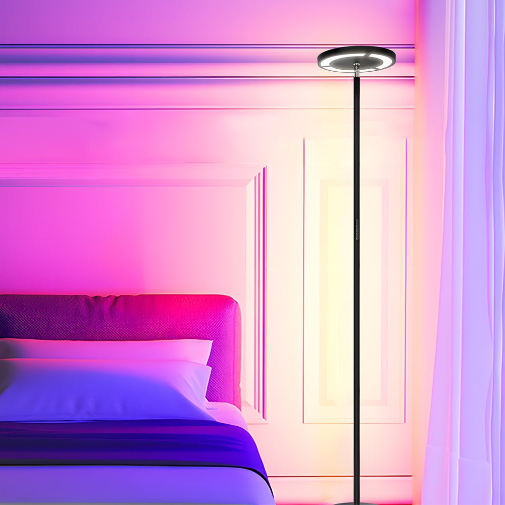 WINTHORPE 66-INCH MULTI-HUE DIMMING TORCHIERE FLOOR LAMP