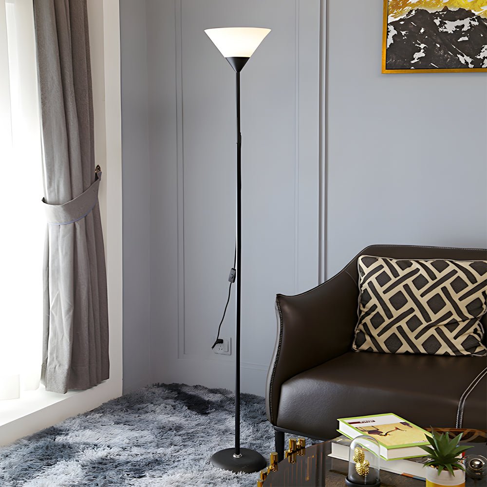 WINTHROP 67-INCH TORCHIERE FLOOR LIGHT WITH FLEXIBLE SIDE ILLUMINATION