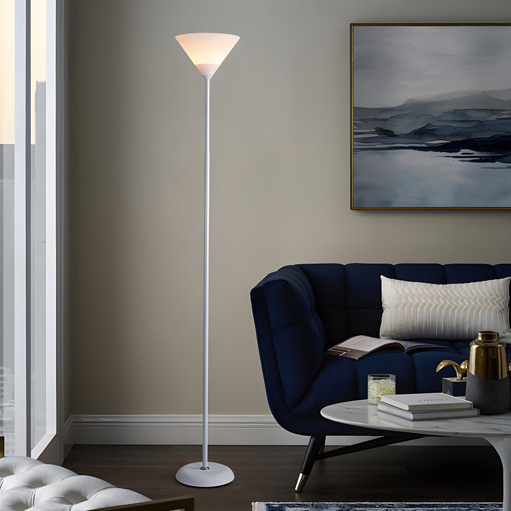 WINTHROP 67-INCH TORCHIERE FLOOR LIGHT WITH FLEXIBLE SIDE ILLUMINATION