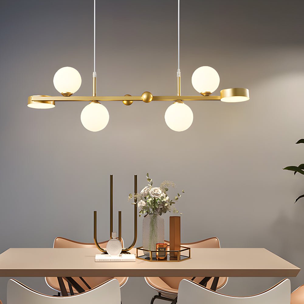 BRAMBLEWOOD 3-TIERED GLASS ORB DINING CHANDELIER