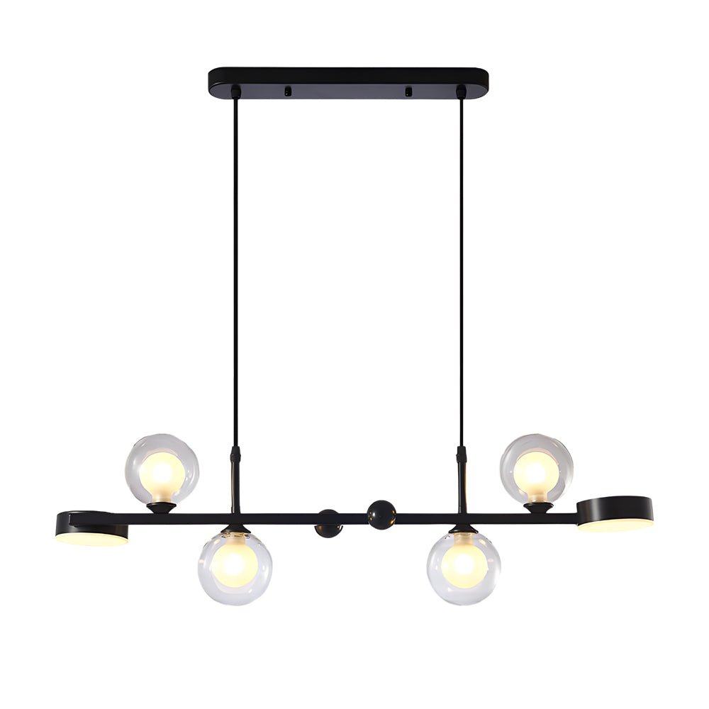 BRAMBLEWOOD 3-TIERED GLASS ORB DINING CHANDELIER