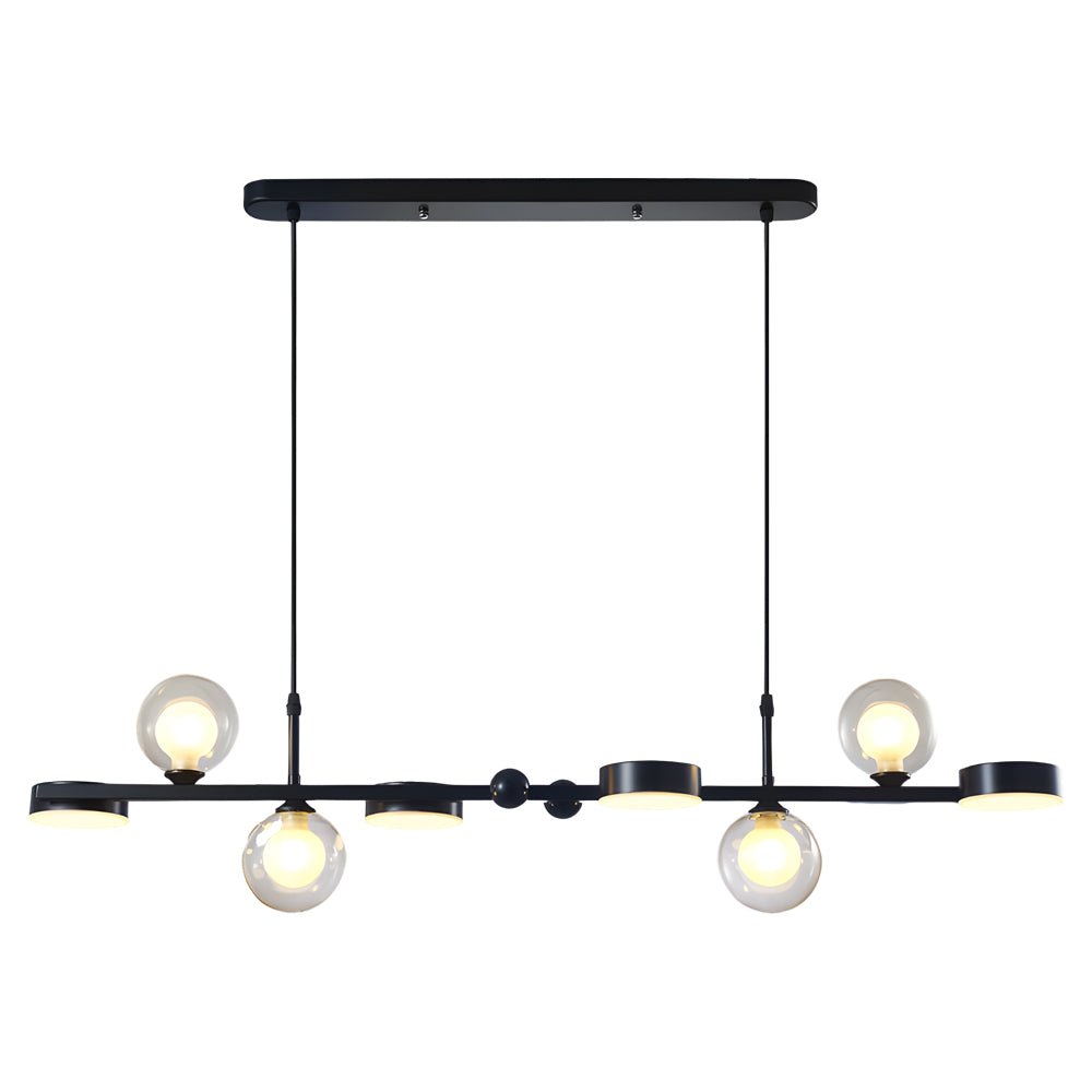 BRAMBLEWOOD 3-TIERED GLASS ORB DINING CHANDELIER