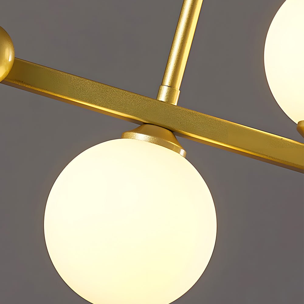 BRAMBLEWOOD 3-TIERED GLASS ORB DINING CHANDELIER