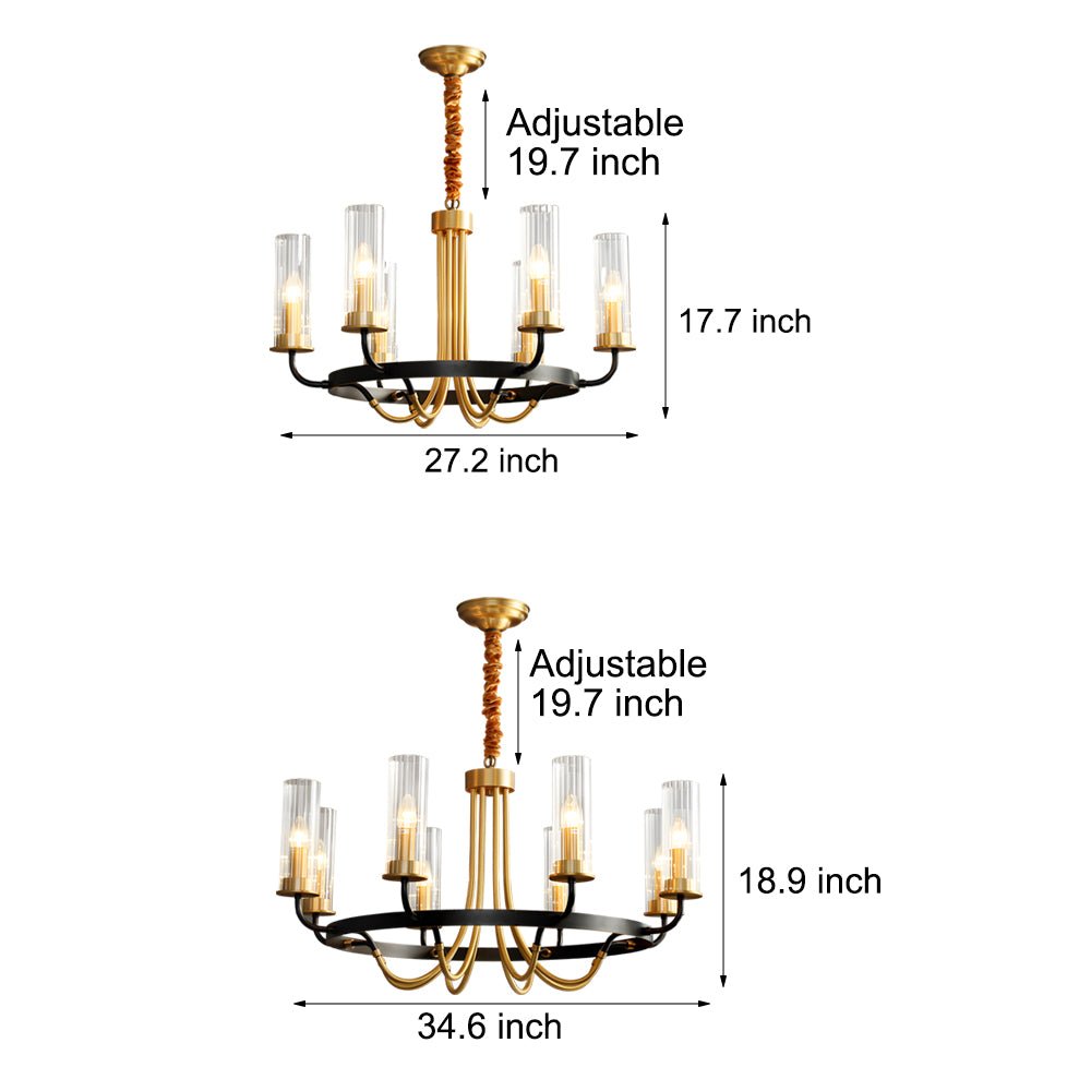 FENWICK RUSTIC WAGON WHEEL CEILING LIGHT WITH GLASS LANTERNS
