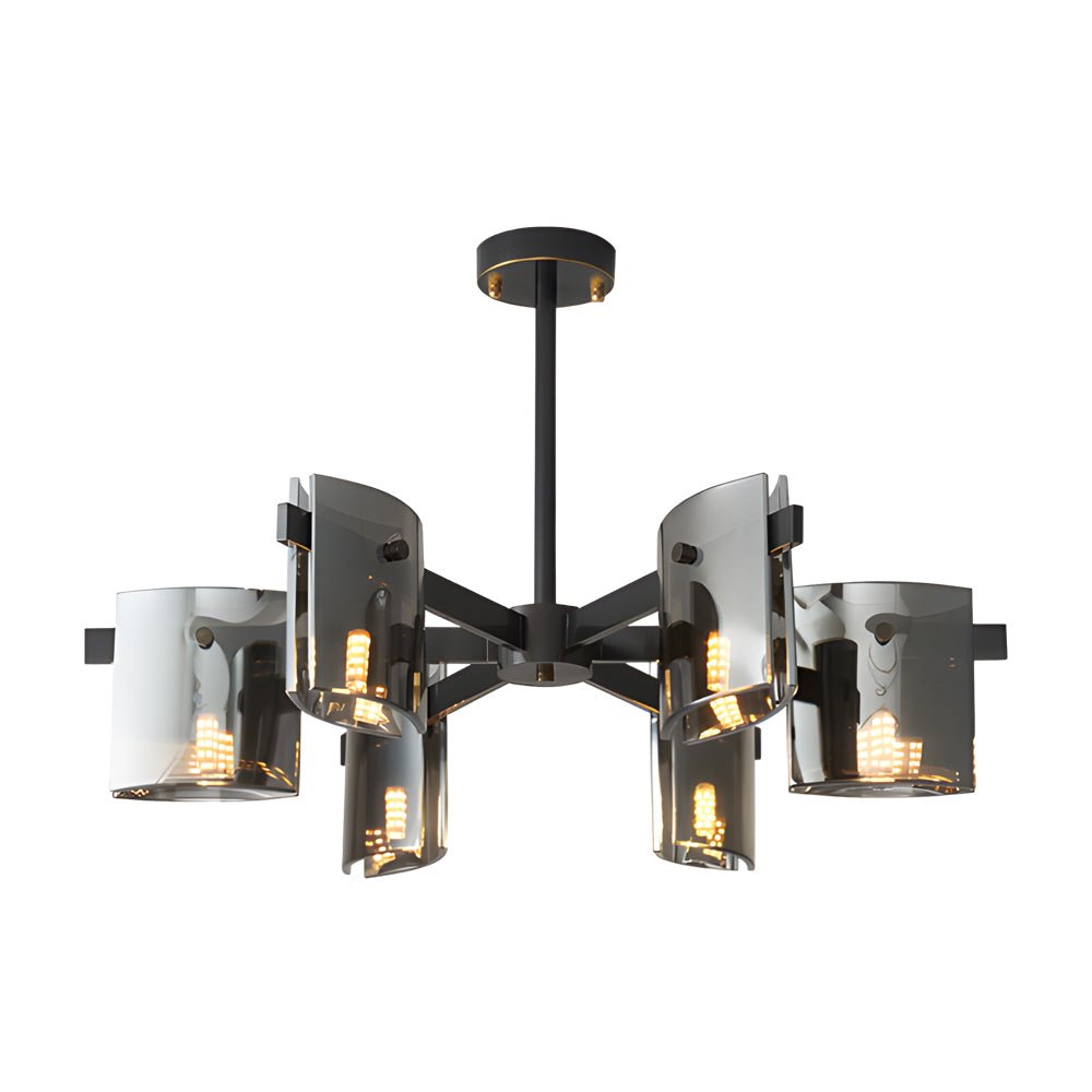 WINTHROP METALLIC GLAZE 6/8-BULB CHANDELIER