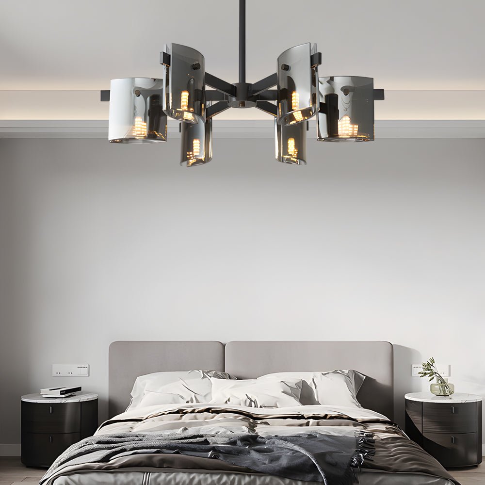 WINTHROP METALLIC GLAZE 6/8-BULB CHANDELIER