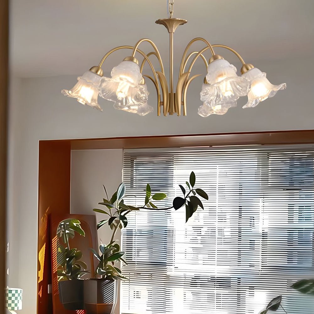 VERDANTIA LILY BLOOM 8-BULB CEILING LANTERN