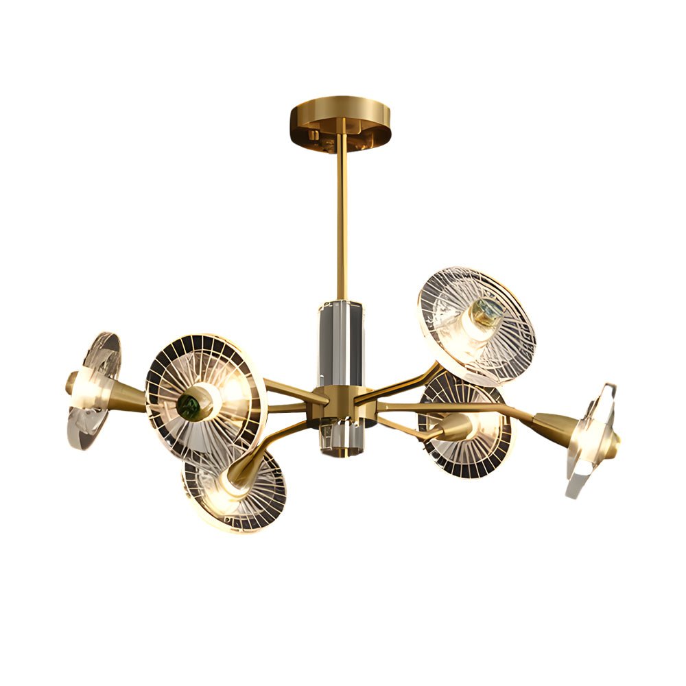 CHISWICK CRYSTAL BLOOM 3-TIER DIMMABLE CHANDELIER