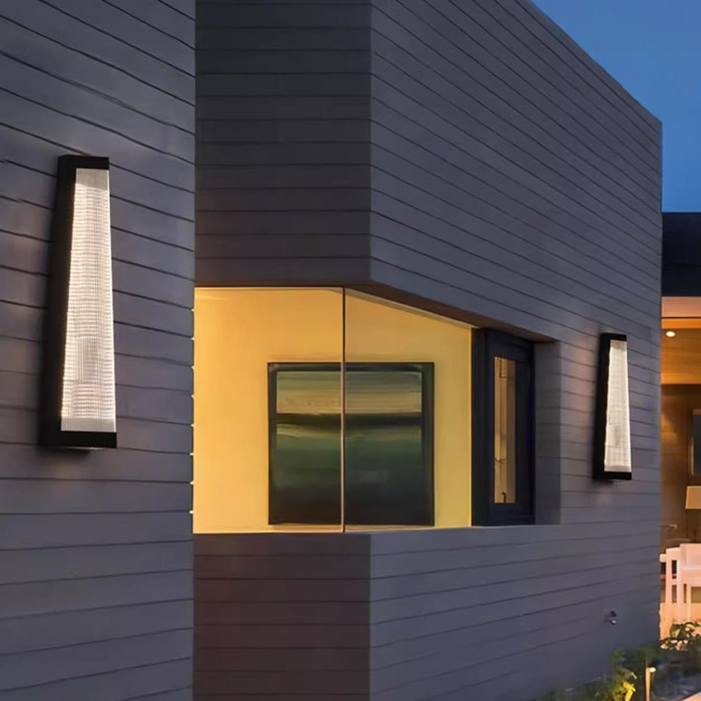 WINDSOR STRIPE WATERPROOF OUTDOOR LED WALL LANTERN