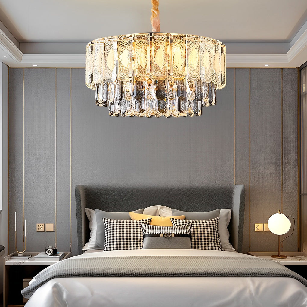 WINTHORPE CRYSTAL CIRCLE DIMMER CHANDELIER