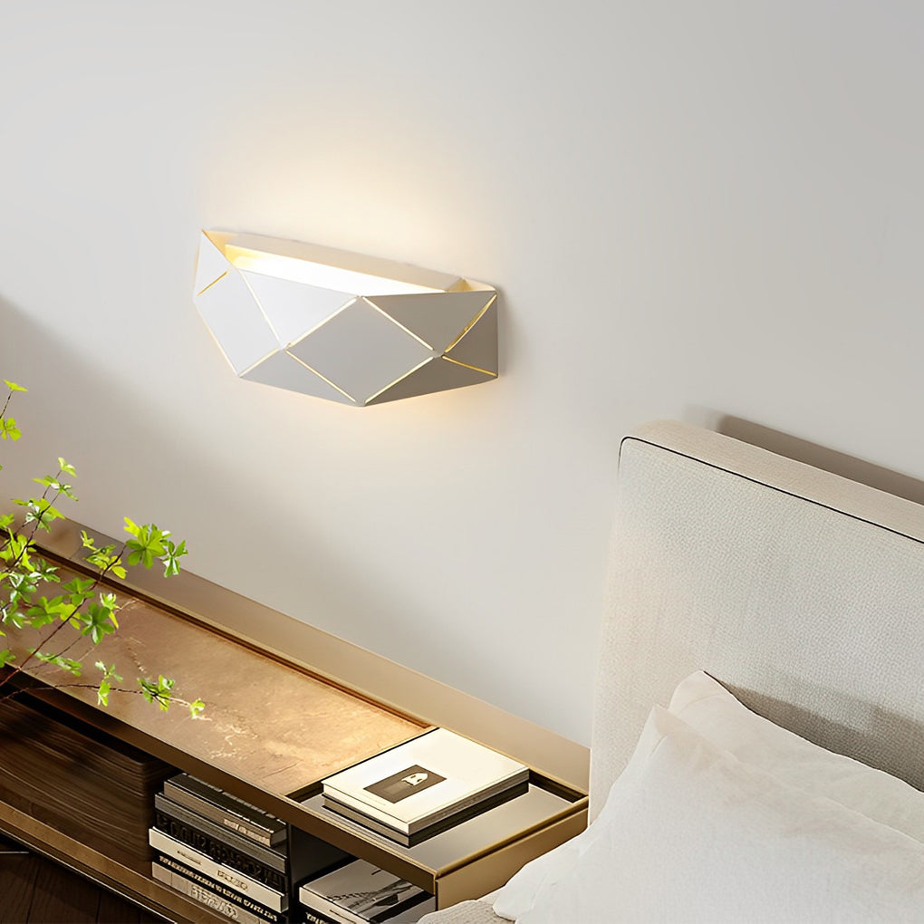 WINTHROP MODERN GEOMETRIC IRON AND ACRYLIC WALL SCONCE