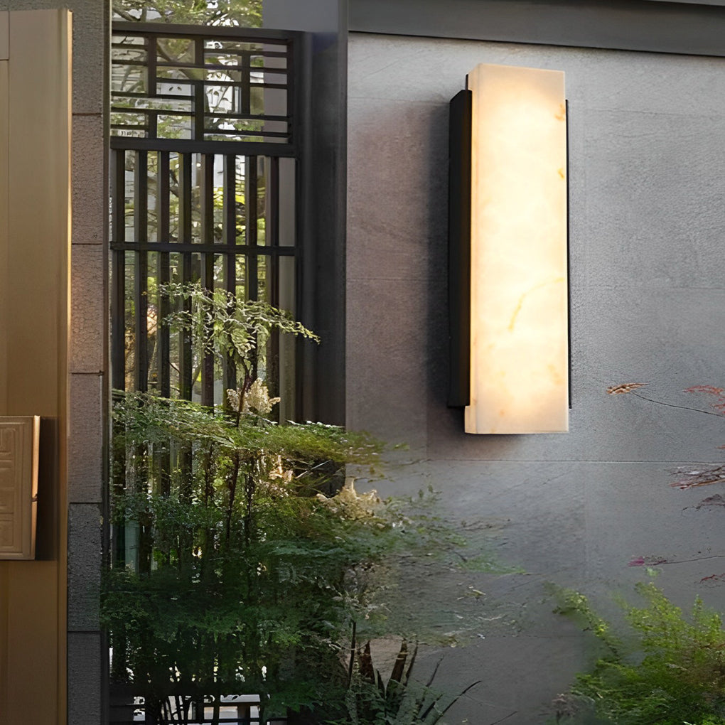 WHITECREST RECTANGULAR METAL OUTDOOR WALL LANTERN WITH LED ILLUMINATION